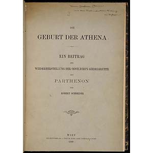 Die Geburt der Athena : Ein Beitrag zur Wiederherstellung der oestlichen Giebelgruppe des Parthenon